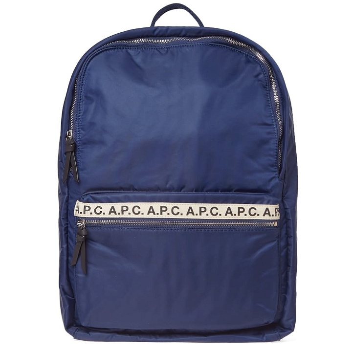 Photo: A.P.C. Sally Tape Logo Backpack