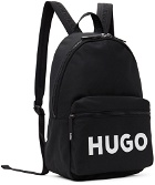 Hugo Black Ethon 2.0 Logo Backpack