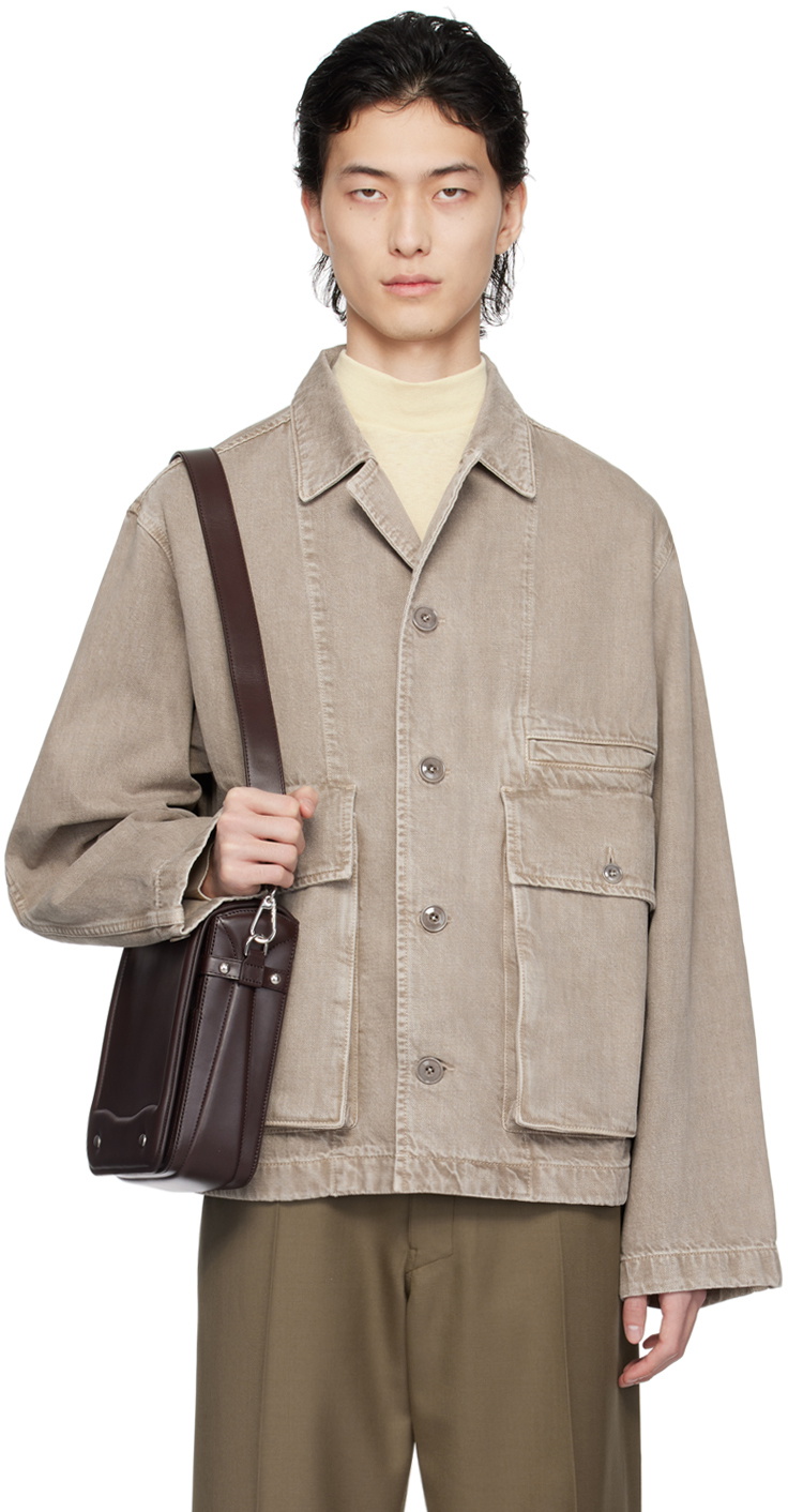 LEMAIRE Beige Boxy Denim Jacket Lemaire
