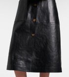 Gucci Interlocking G leather coat
