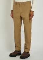 Stone Island Ghost Straight-leg Cotton-poplin Trousers Beige