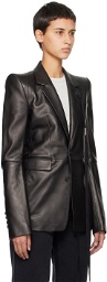 Ann Demeulemeester Black Nathan Leather Jacket