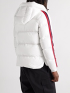 Moncler - Dincer Striped Quilted Nylon Hooded Down Jacket - White