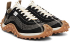 AMI Paris Black Mirage Mesh Sneakers