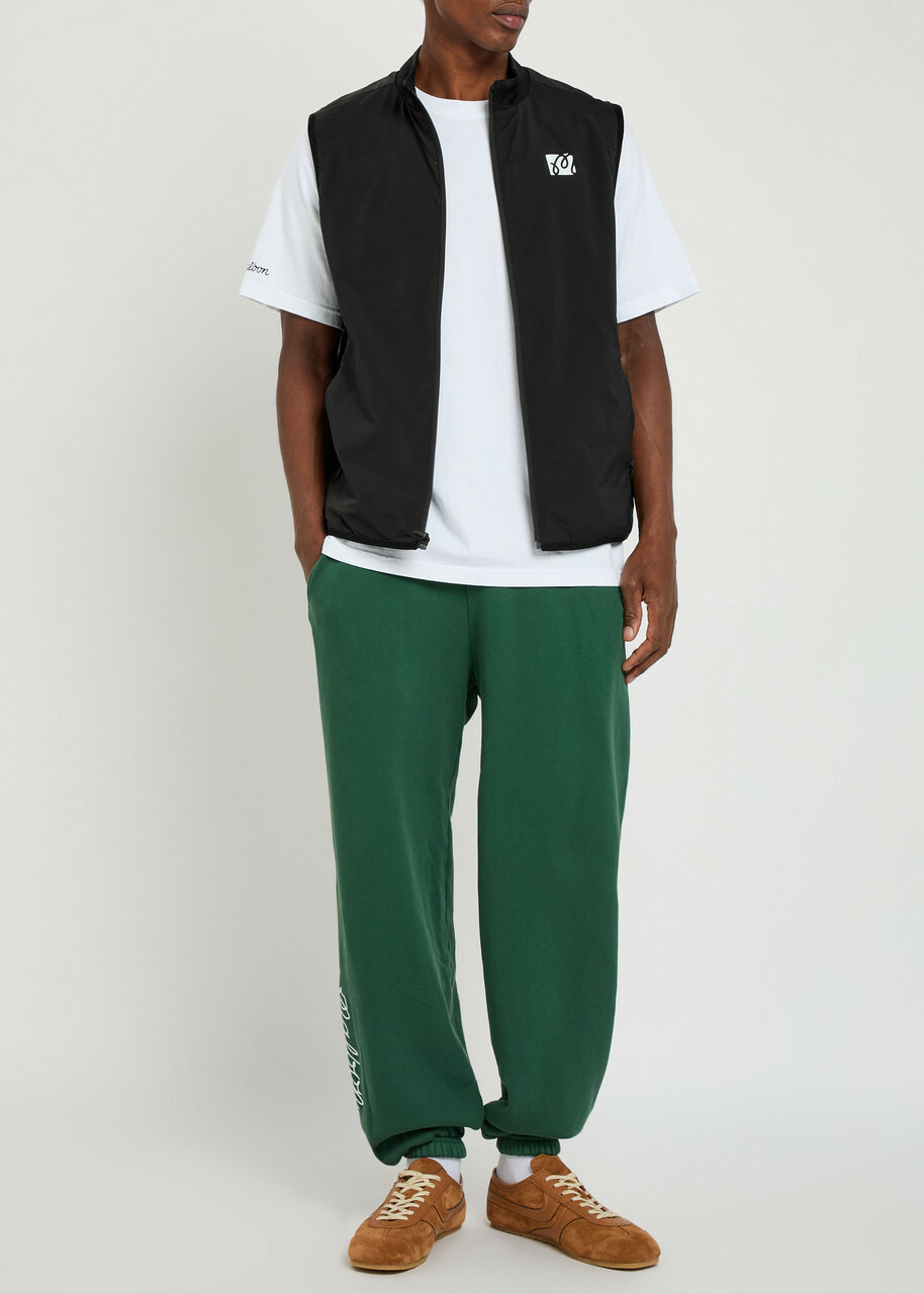 Malbon Performance Logo-print Shell Gilet Black