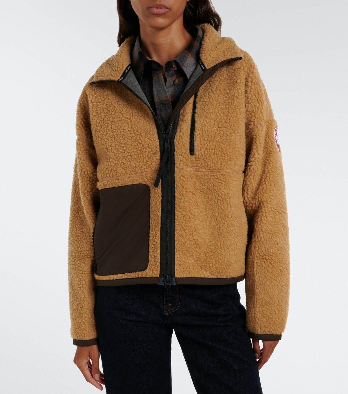 Canada Goose Simcoe wool-blend fleece jacket