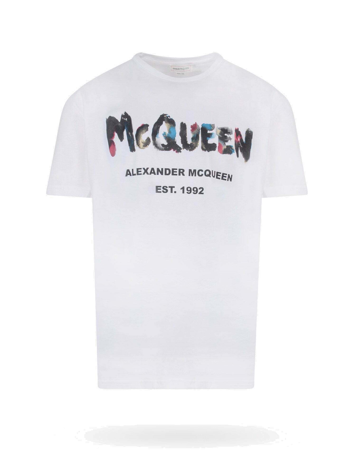 Alexander Mcqueen T Shirt White Mens Alexander McQueen