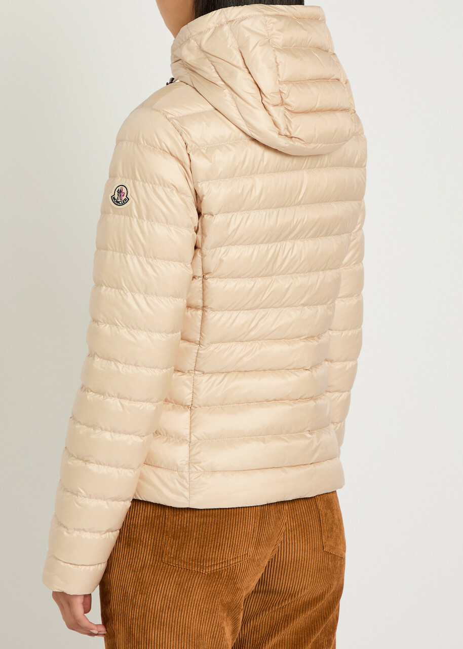 Moncler Igelhood Padded Hooded Nylon Jacket Beige