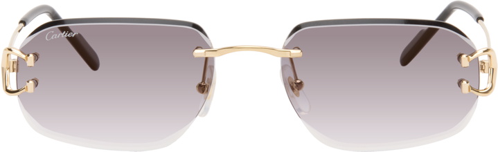 Photo: Cartier Gold Classic C Motif Sunglasses