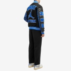 Air Jordan x Awake NY Varsity Jacket in Black/Royal