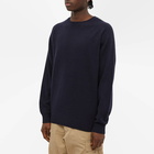 Beams Plus Men's 9G Crew Knit in Navy