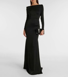 Alex Perry Satin crêpe corset gown