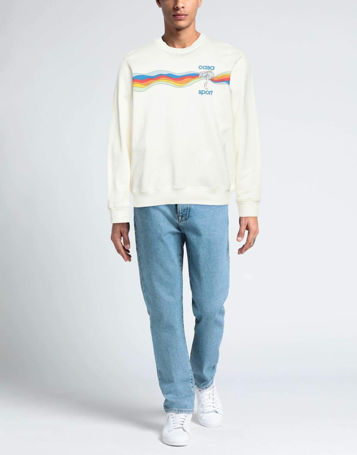 Casablanca Mens Sweatshirt in White