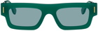 RETROSUPERFUTURE Green Colpo Francis Sunglasses