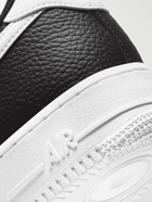 Nike - Air Force 1 '07 Full-Grain Leather Sneakers - Black