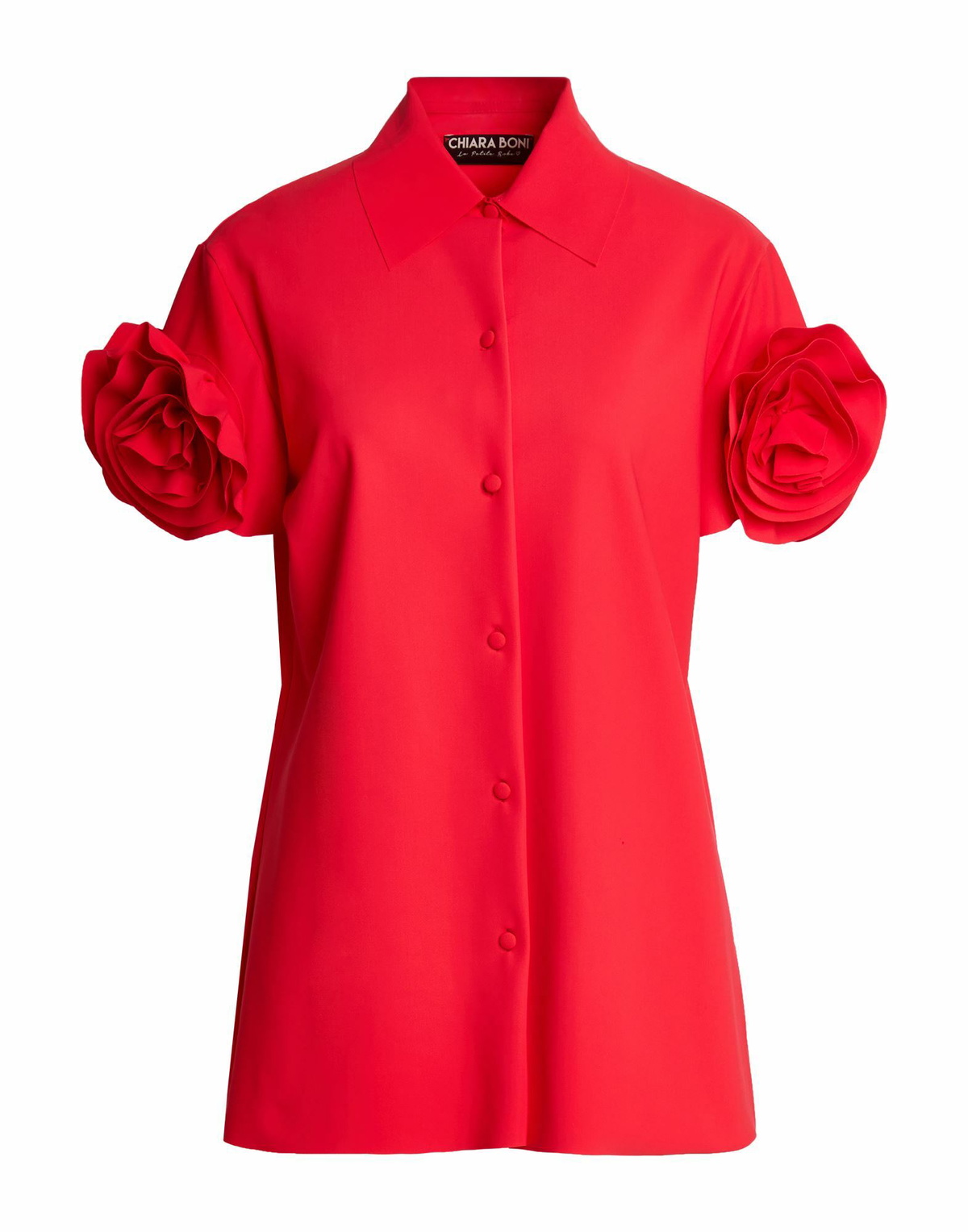 Chiara Boni La Petite Robe Womens Shirt in Red