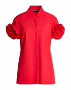 Chiara Boni La Petite Robe Womens Shirt in Red