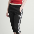 Adidas Women's Adicolor 3-Stripes Capri Track Pant in Black/White