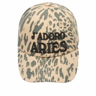 Aries Men's J'Adoro Leopard Cap in Beige 