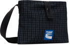 Kijun Navy Check Sacoche Bag