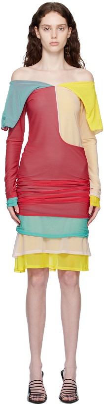Photo: Kiko Kostadinov Multicolor Mora Midi Dress