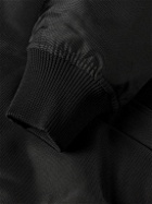 Acne Studios - Omagi Fleece-Trimmed Padded Canvas Bomber Jacket - Black