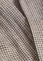 Herno Houndstooth Linen-blend Bomber Jacket Taupe