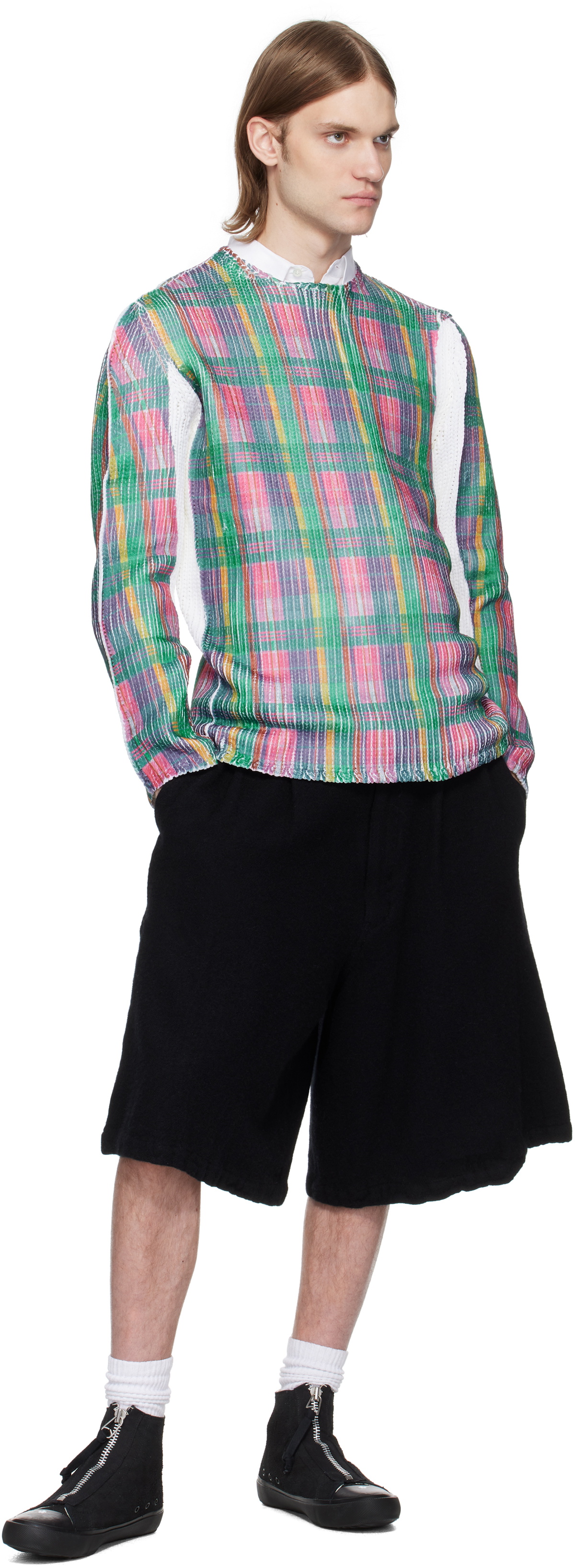 Comme des Garçons Shirt Multicolor Crewneck Sweater