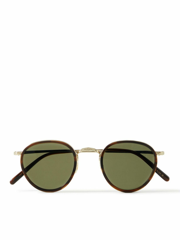 Photo: Oliver Peoples - MP-2 Round-Frame Tortoiseshell Acetate and Gold-Tone Sunglasses
