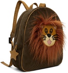 Gucci Kids Brown Lion Backpack