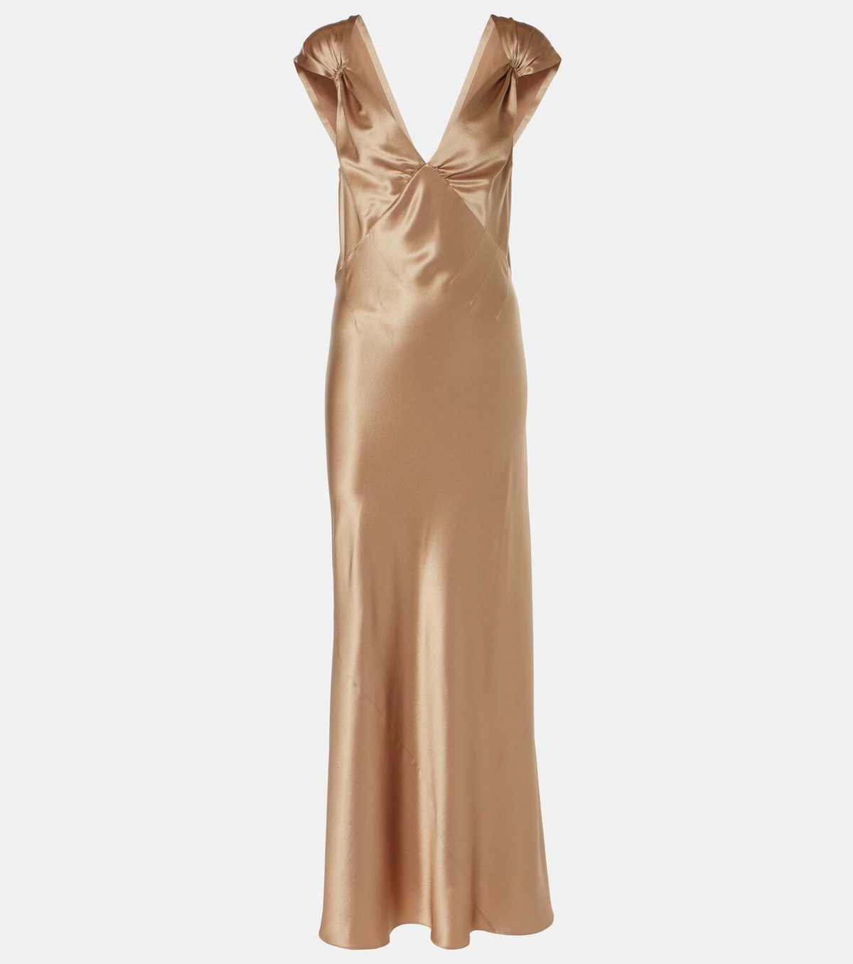Saint Laurent Silk satin maxi dress Saint Laurent