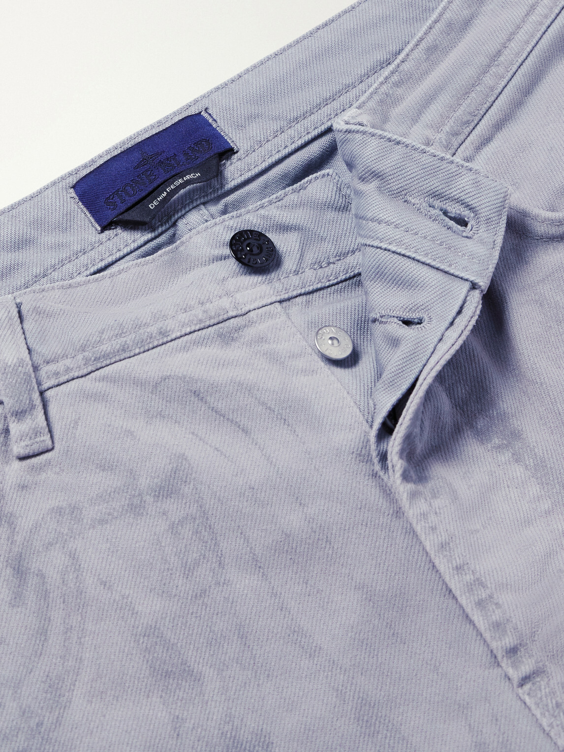Stone Island - DENIM Straight-Leg Corroded Bull Denim-TC Jeans - Gray