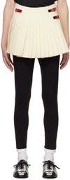 Molly Goddard Off-White Pleated Kilt