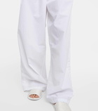 The Row Hubert cotton wide-leg pants