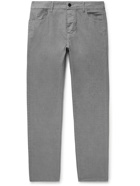 James Perse - Birdseye Stretch-Cotton Twill Trousers - Gray
