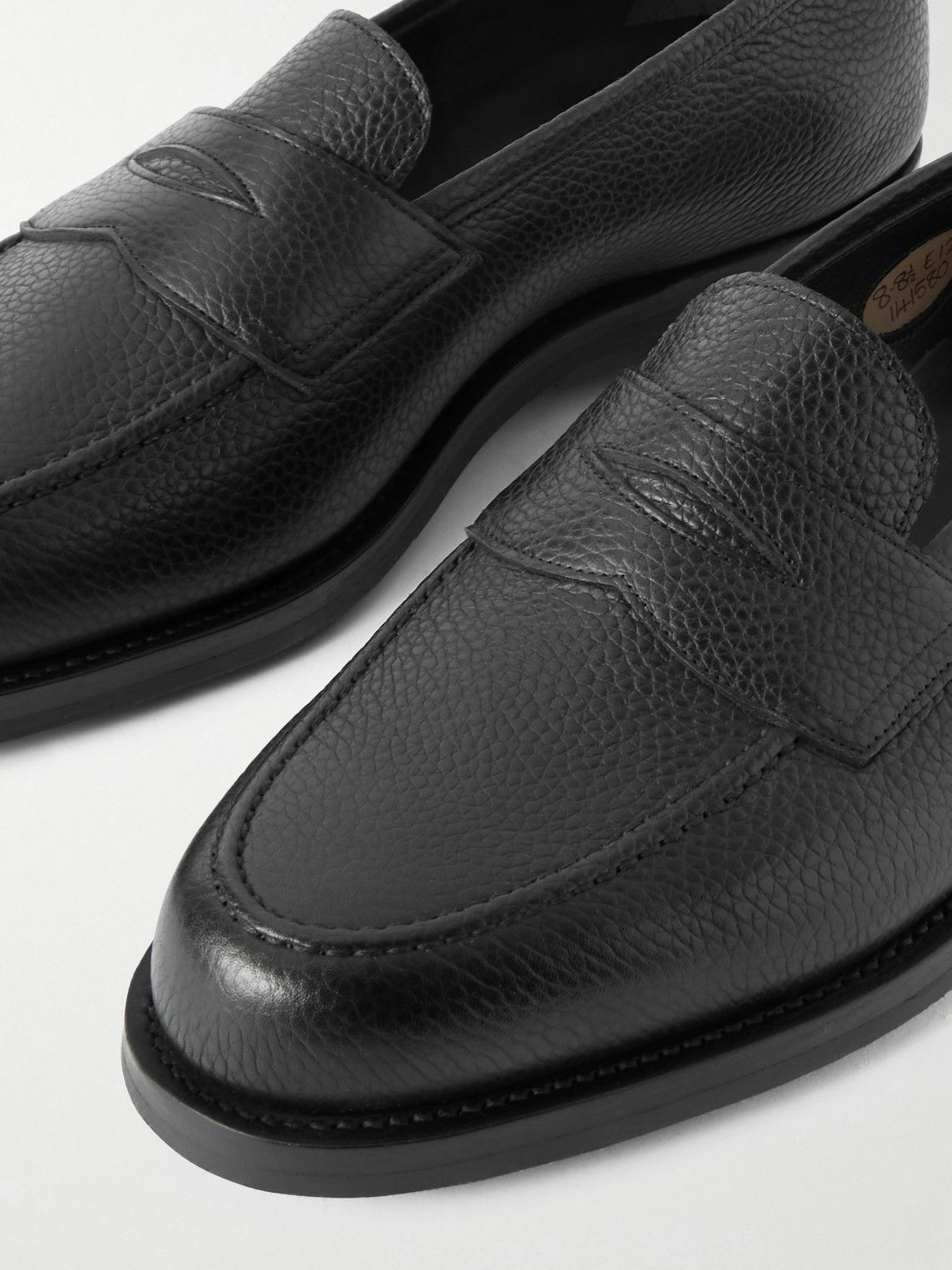 Edward Green - Pimlico Full-Grain Leather Penny Loafers - Black