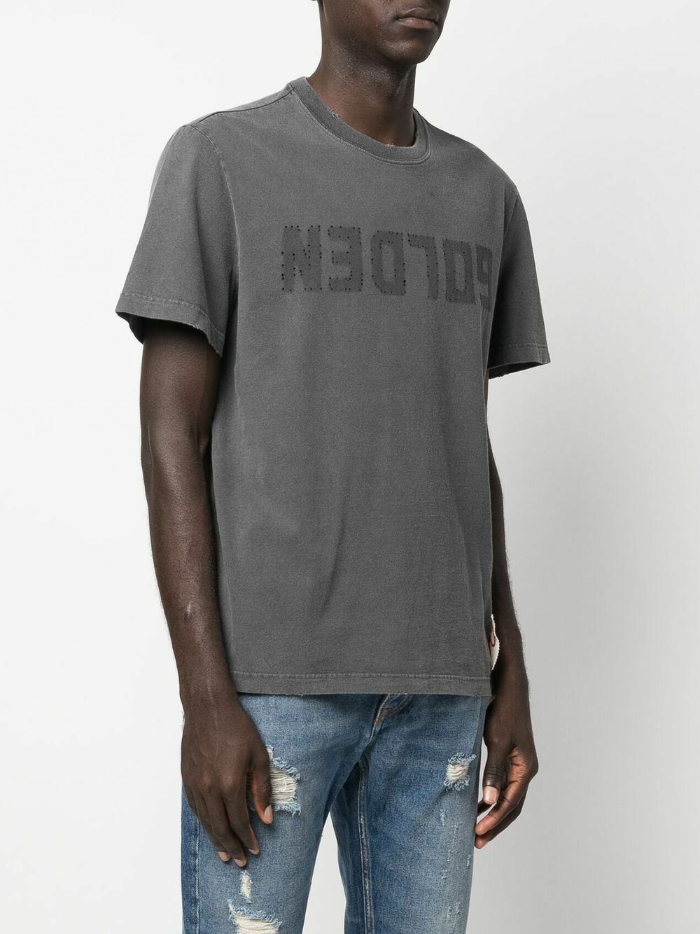 Tシャツ・カットソー GOLDEN  DELUXE BRAND Cotton t-shirt with print Golden Goose Deluxe Brand Dyed Jersey Logo T-Shirt Dusty