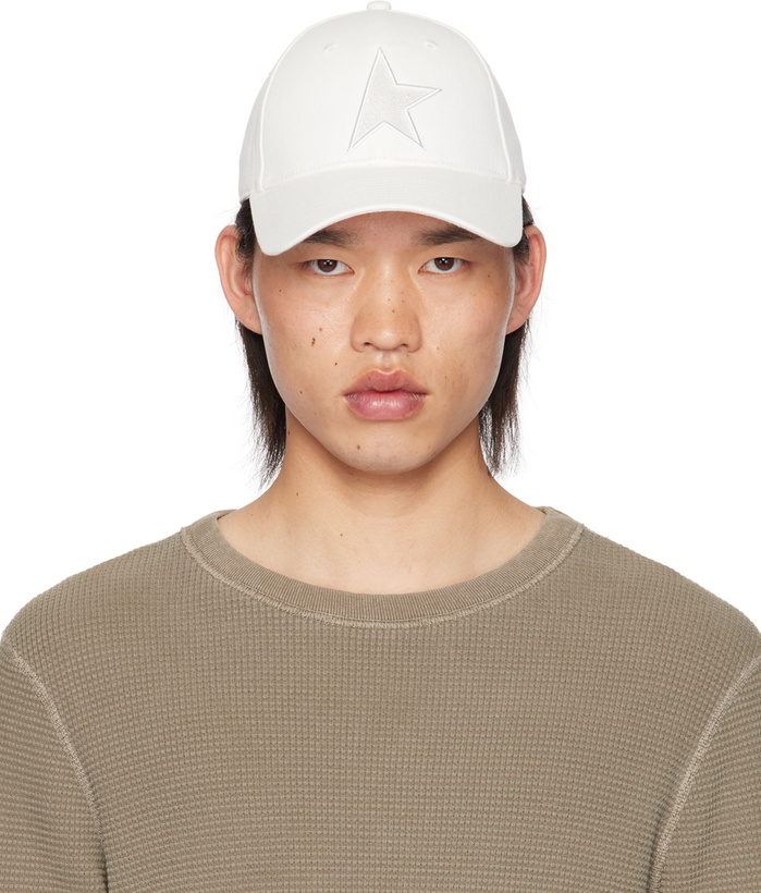 Photo: Golden Goose White Star Baseball Cap