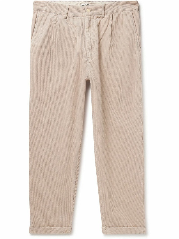 Photo: Alex Mill - Tapered Pleated Cotton-Corduroy Trousers - Neutrals
