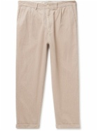 Alex Mill - Tapered Pleated Cotton-Corduroy Trousers - Neutrals