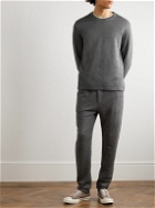 120% - Stretch-Linen and Cotton-Blend Sweatshirt - Gray