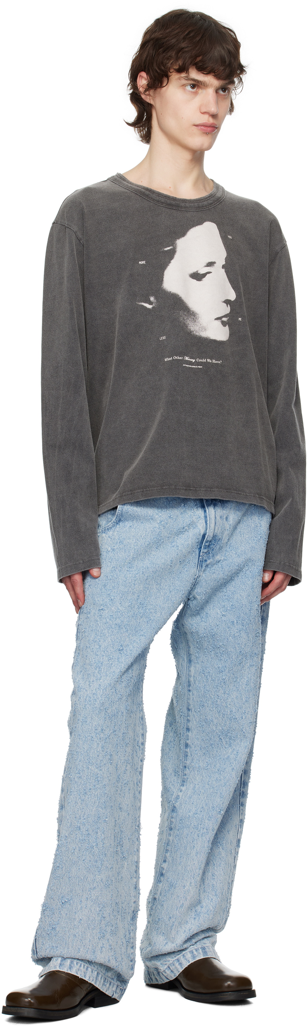 mfpen Gray Merch LS T-shirt mfpen