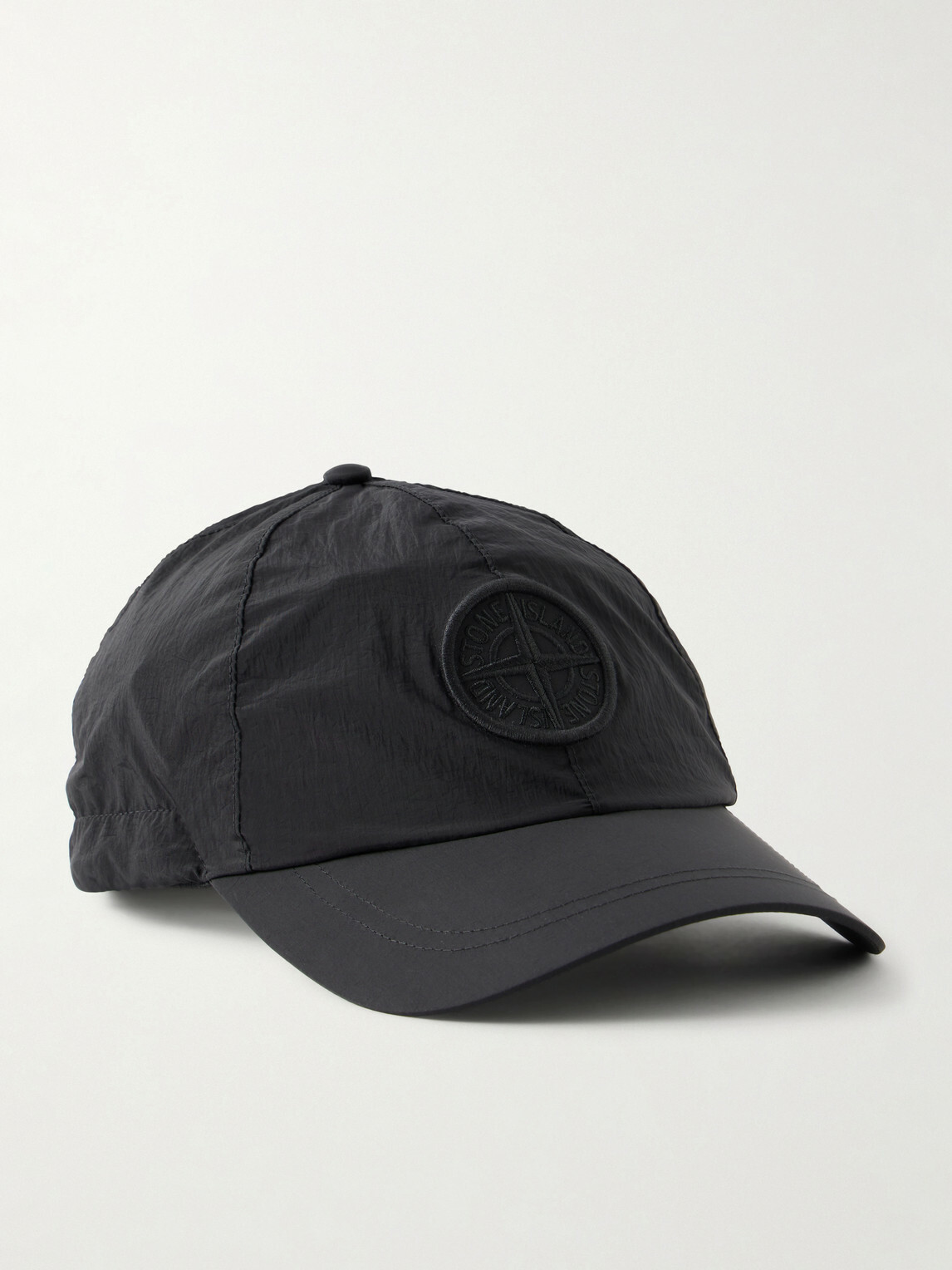 Stone Island - Logo-Appliquéd Shell Baseball Cap - Black