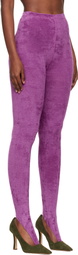 Julie Kegels Purple Thong Leggings
