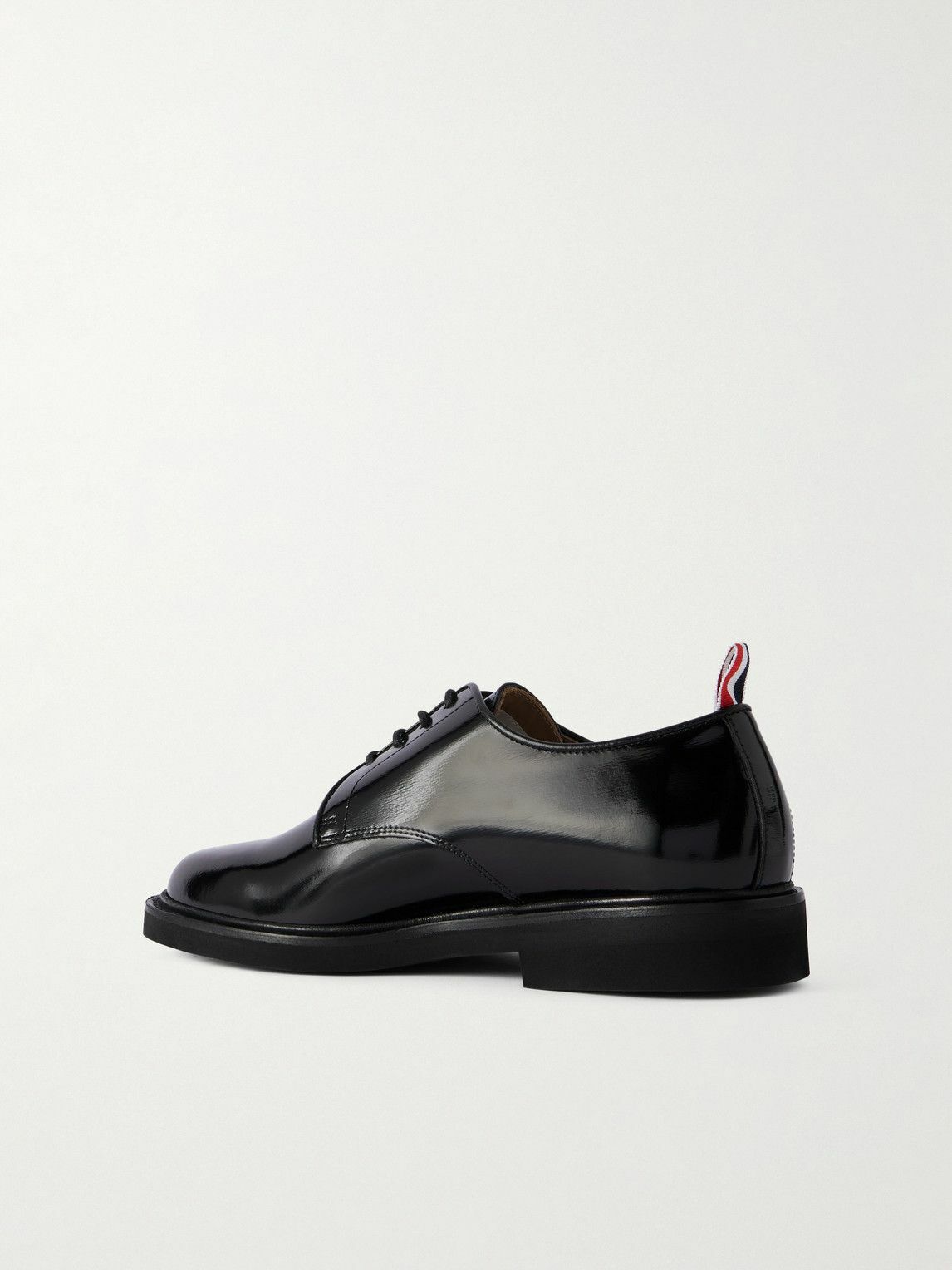 Thom Browne - Uniform Polished-Leather Derby Shoes - Black