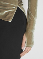 Helmut Lang Velvet Asymmetrical Top