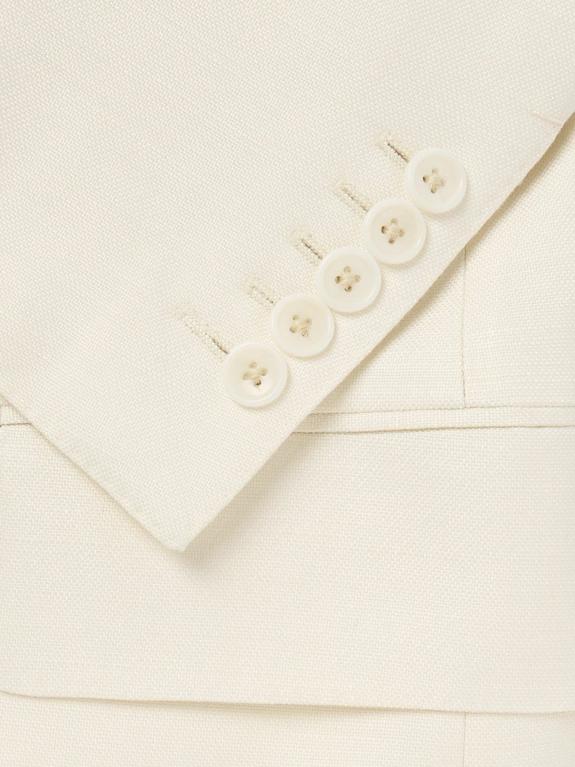 TOM FORD - Slim-Fit Grain de Poudre Silk Tuxedo Jacket - White