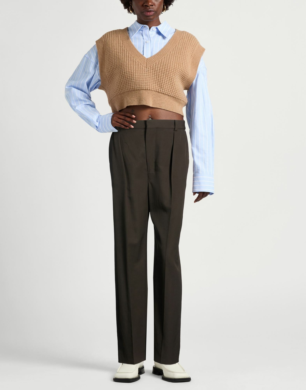 Lemaire Womens Pants Dark in Brown