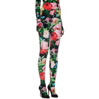 Richard Quinn Black Floral Leggings