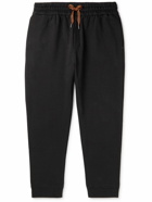 Zegna - Tapered Cotton-Blend Jersey Sweatpants - Black